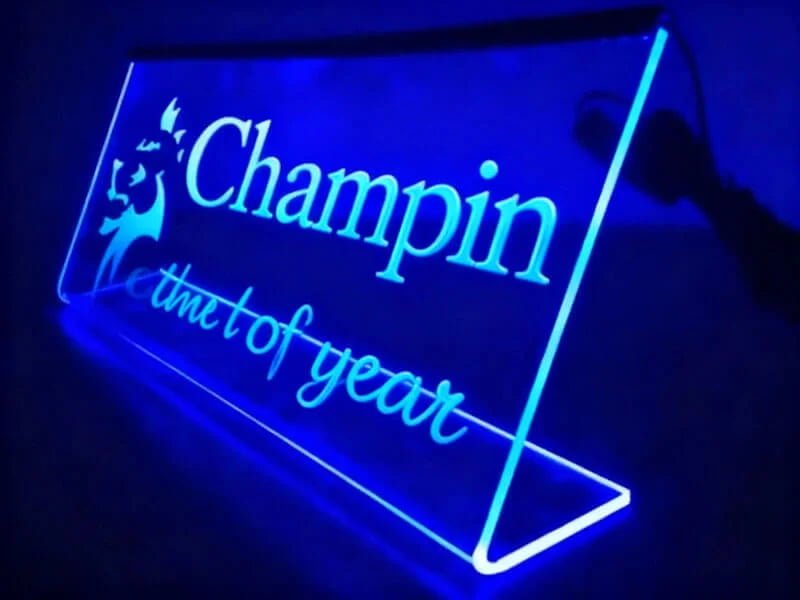 Illuminated Laser Engraved Sign