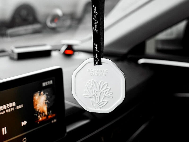 Car Hanging Diatomite Fragrance Stone Custom Aroma Stone OEM Factory