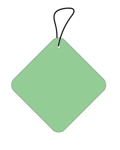 Custom Diamond‑Shaped Paper Air Freshener
